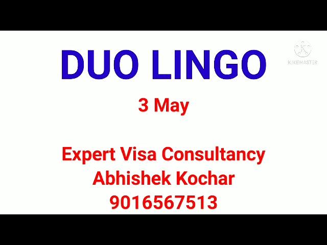 Duo Lingo - 3 May - Live speaking @expertvisaconsultancy2097