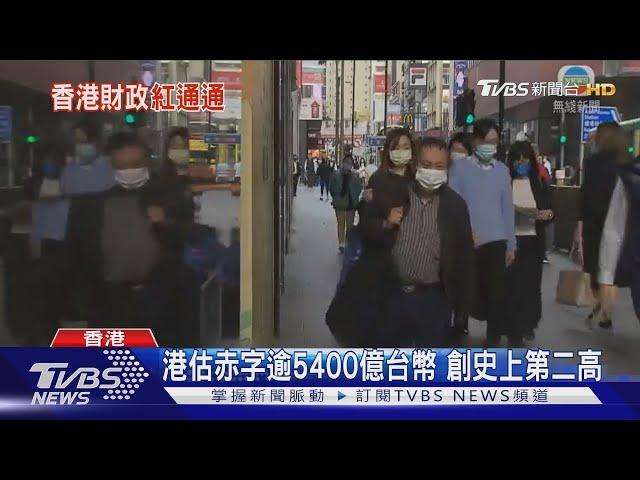 港估赤字逾5400億台幣 創史上第二高｜TVBS新聞 @TVBSNEWS01