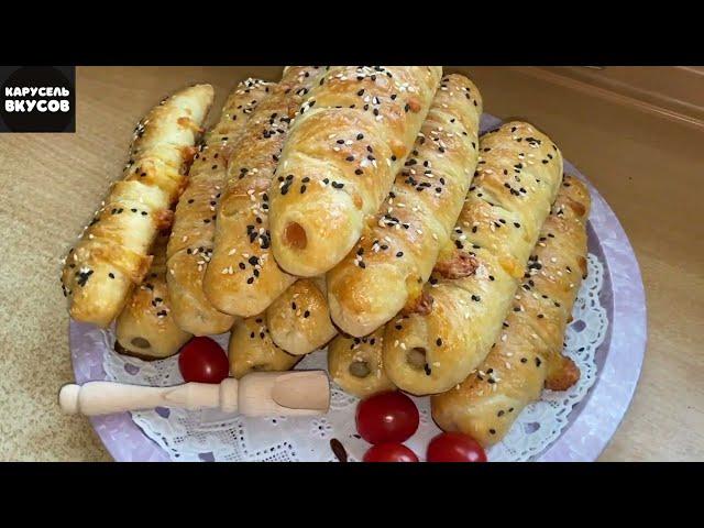 Сосиски в тесте с сыром