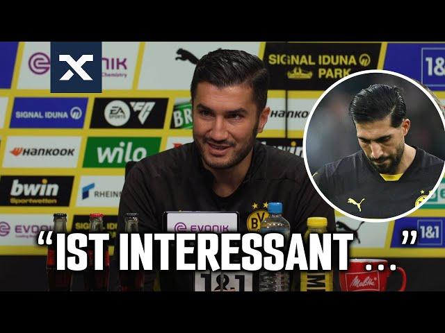 Sahin reagiert wenig begeistert auf diese Frage zu Emre Can | BVB