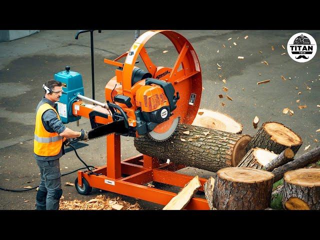 Fastest Automatic Firewood Processing Machine | Homemade Modern Wood Cutting Chainsaw Machines#6