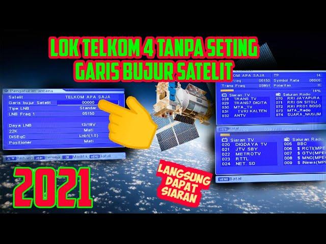 LOCK TELKOM 4 TANPA SETING GARIS BUJUR SATELIT