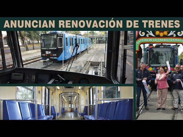 Rehabilitan 3 trenes de la línea Tasqueña-Xochimilco del Tren Ligero