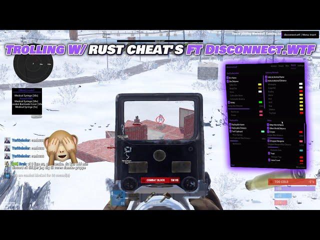 Trolling On a 500+ Pop Clan Server With RUST CHEAT'S