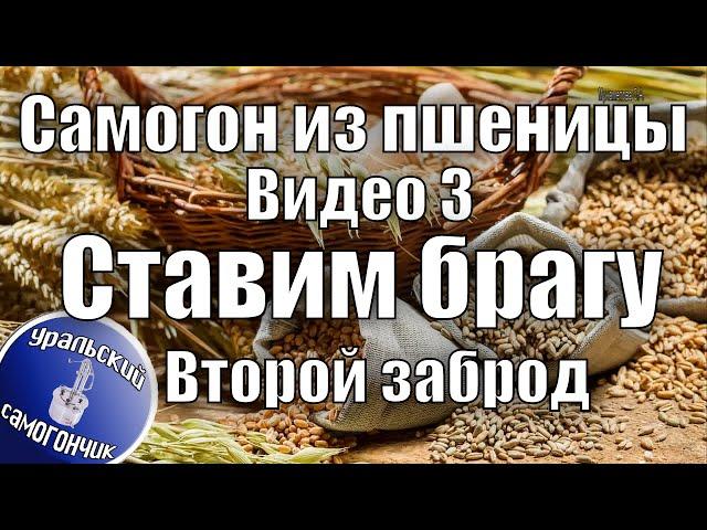 Самогон из пшеницы. Видео 3. Второй заброд на одной и той же браге.