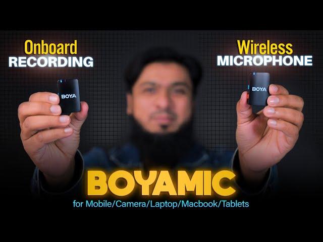 Best Onboard Recording Wireless Microphone For YouTubers & Vloggers BOYAMIC