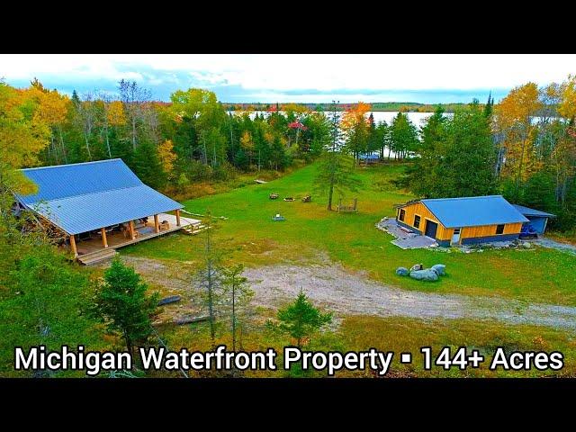 Michigan Waterfront Property For Sale | $450k | Michigan Lakefront Cabins | MI Cheap Land For Sale