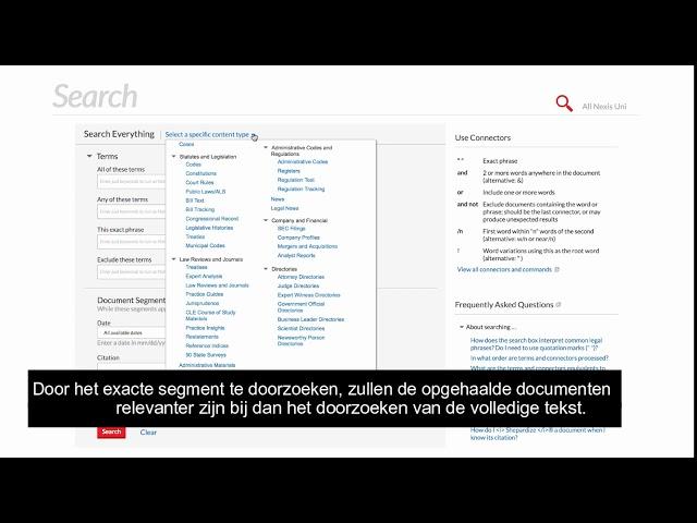 Nexis Uni® - Geavanceerd zoeken