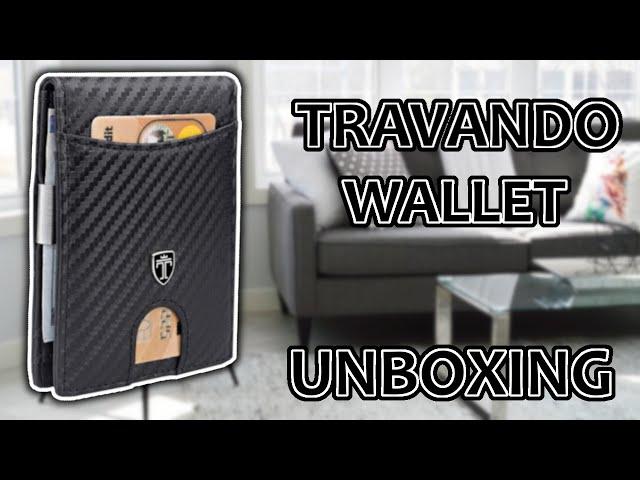 TRAVANDO Slim Wallet with Money Clip RFID Blocking Card Mini Bifold Men | Unboxing