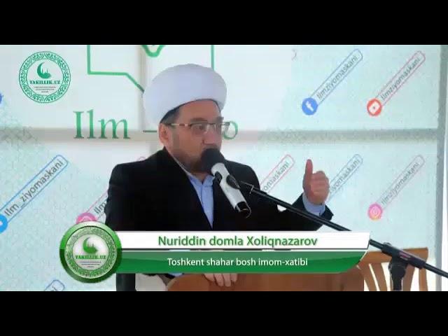 Nuriddin hoji domla Aylolning sadoqadi