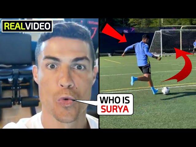 Cristiano Ronaldo asked "Who is Surya" after seeing Surya Kumar Yadav's amazing football goal shot