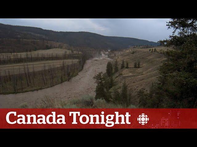 Water breaches landslide damming B.C.'s Chilcotin River | Canada Tonight