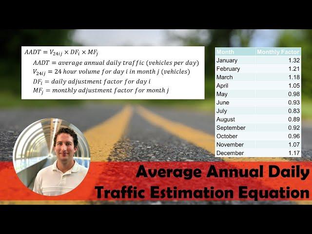 Average Annual Daily Traffic Estimation Equation | NCEES Civil Engineering PE Exam [Section 5.1.3.1]