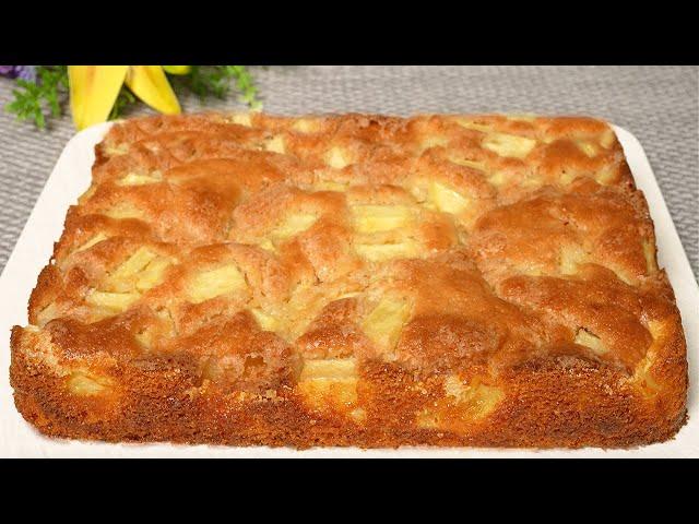 Cake in 5 minutes! The famous apple cake that melts in your mouth! Simple and delicious