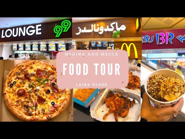 UMRAH FOOD TOUR | BEST FOOD IN MEDINA AND MECCA | VISIT SAUDI