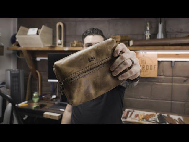 The Best Groomsman Gift: Leather Dopp Kit