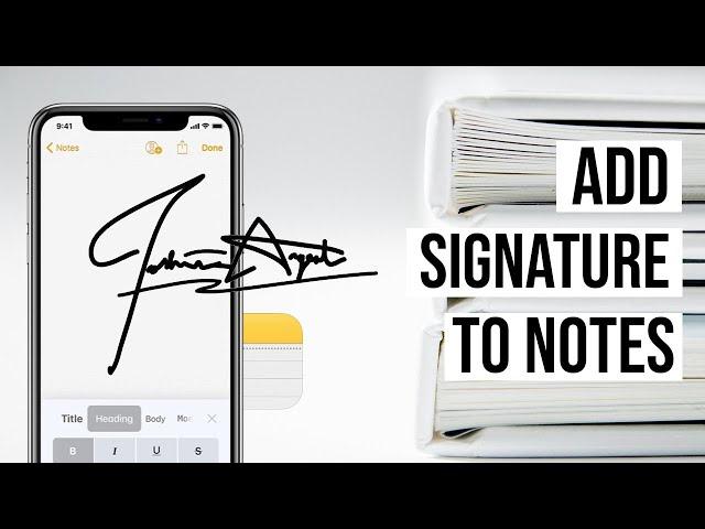 How to Add Signature in iPhone Notes