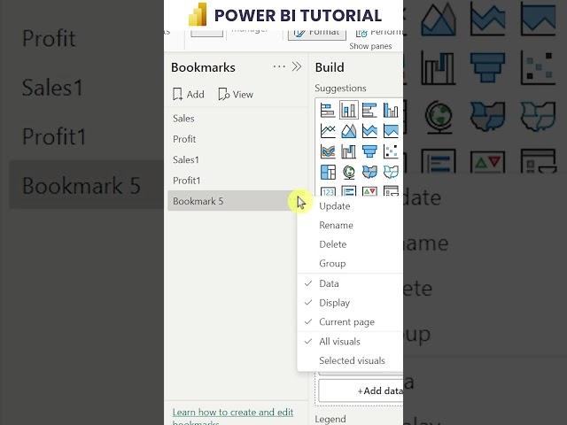 How to Create a Bookmark in Power BI Desktop?