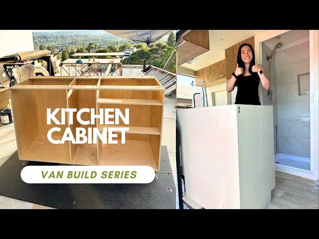 DIY Van Build Kitchen Cabinet - Drawers & Pull-Out Pantry/Spice Rack | Van Build Series (Ep. 23)