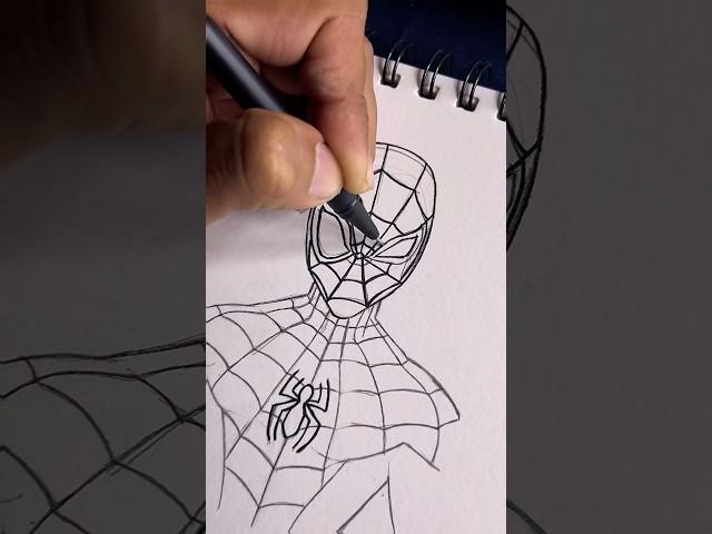 Spidey️ #art #artandcraft #drawing #sketch #spiderman #marvel #fanart #artist #like #share #shorts