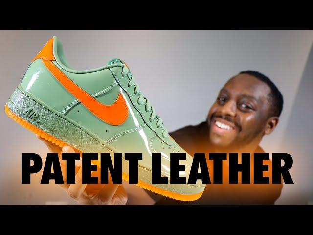 Nike Air Force 1 Oil Green Safety Orange On Foot Sneaker Review QuickSchopes 720 Schopes HJ9118 386