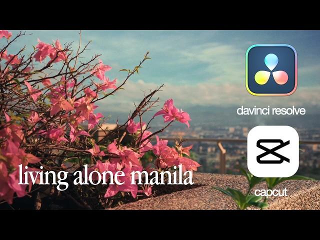 my editing process using davinci resolve and capcut in under 2 mins (tagalog with english sub)