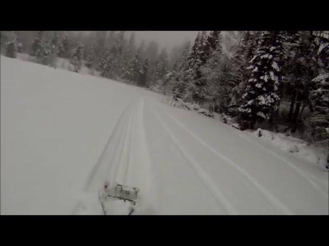 Setting X Country Ski Tracks