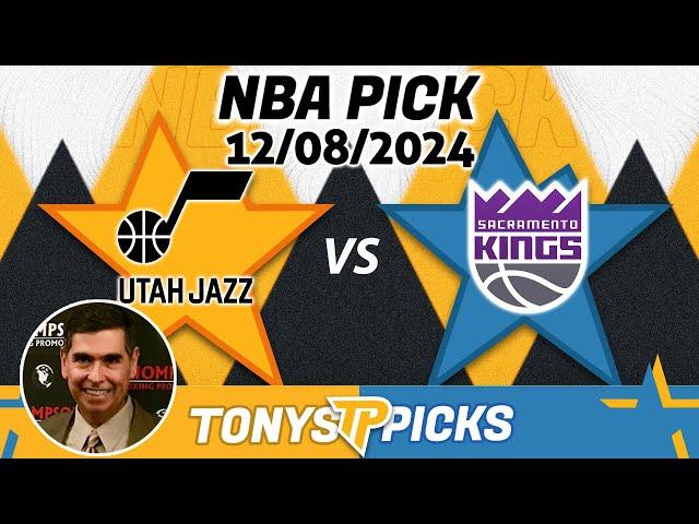 Utah Jazz vs. Sacramento Kings Pick 12/8/24 NBA Prediction Today