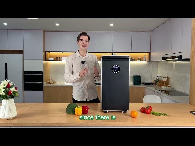 GEME eletric compost bin for kitchen food waste solution introduction, the easiest home  composting