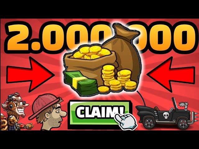 I GOT 2.000.000 COINS!!  IN SEASON REWARDS & FEATURE CHALLENGES - Hill Climb Racing 2