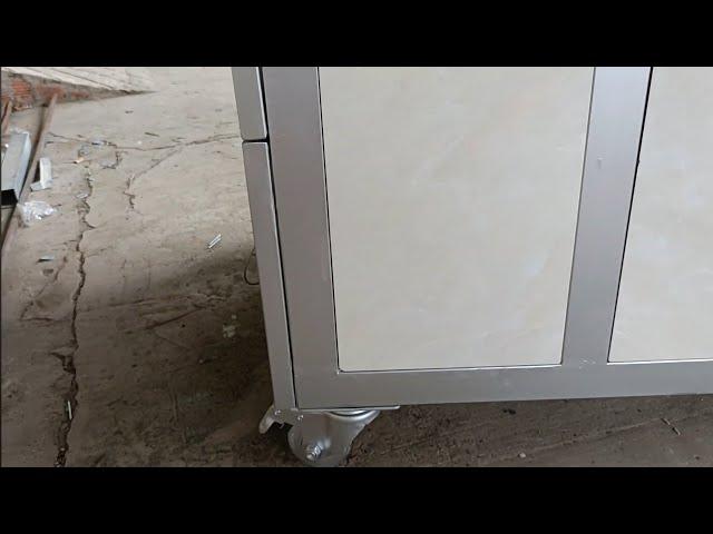 Hoàn Kha l Cách ỐP GẠCH BÀN SẮT chuẩn nhanh. How to quickly install IRON TABLE TILES