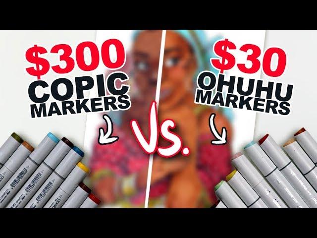 WHAT'S THE DIFFERENCE?! | Cheap Vs. Expensive Markers | Side-by-Side Demo | Ohuhu v. Copic