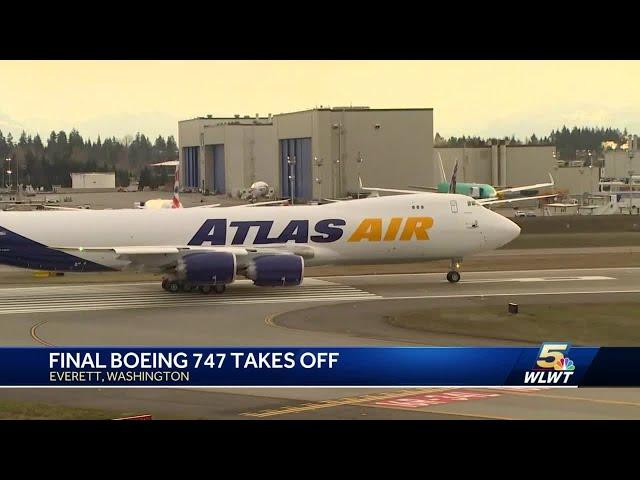 Final Boeing 747 lands at CVG Airport