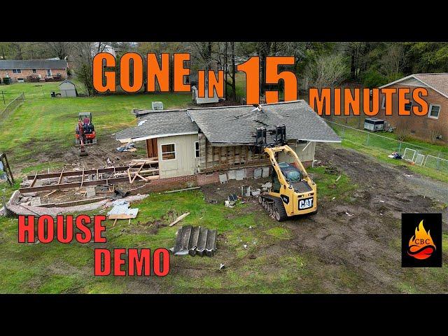 HOUSE GETS DESTROYED | gone in less than 15 minutes