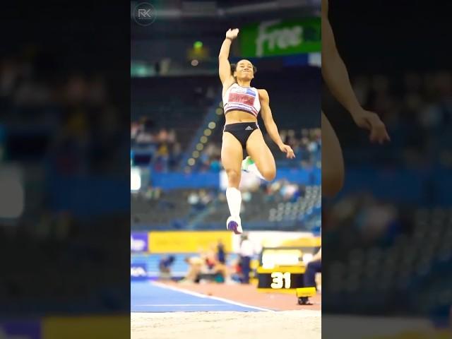 Jazmin Sawyers  Amazing Long Jump Athlete  #shorts #jazmin