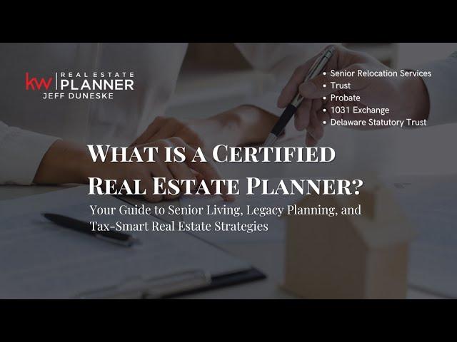 What is a Certified Real Estate Planner? (And Why You Need One)