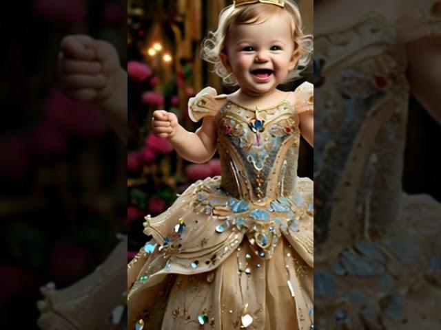 Baby wearing princess dress #kidsfashionevent #cute #baby #kidsstyle @2baby2walk