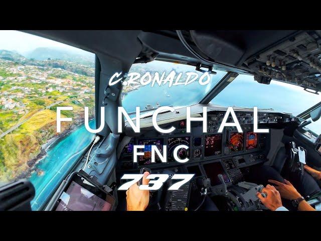 MADEIRA FUNCHAL RONALDO | BOEING 737 LANDING 4K