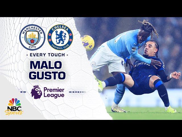 Every touch: Malo Gusto pockets Jeremy Doku, Manchester City | Premier League | NBC Sports