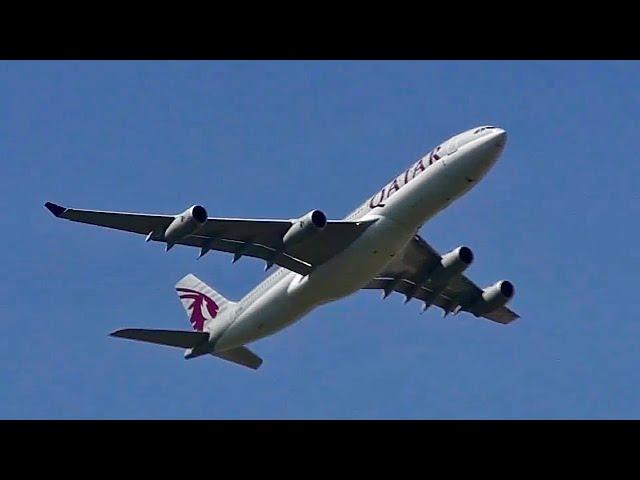 **RARE** Qatar Amiri A340-200 LOUD takeoff from London Heathrow