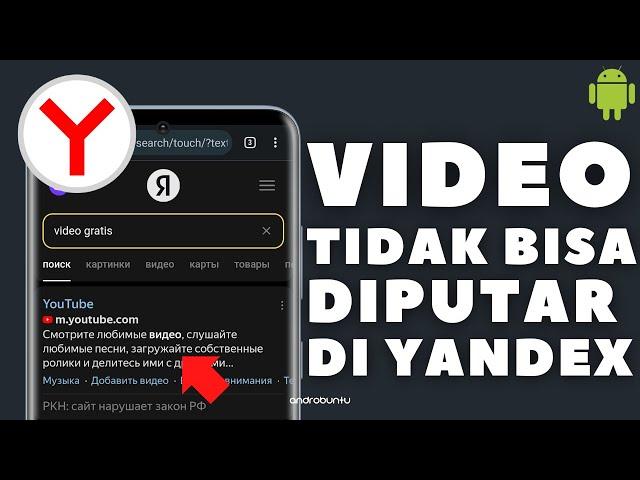 Cara Mengatasi Yandex Tidak Bisa Memutar Video "nmcorp.video menolak untuk terhubung"