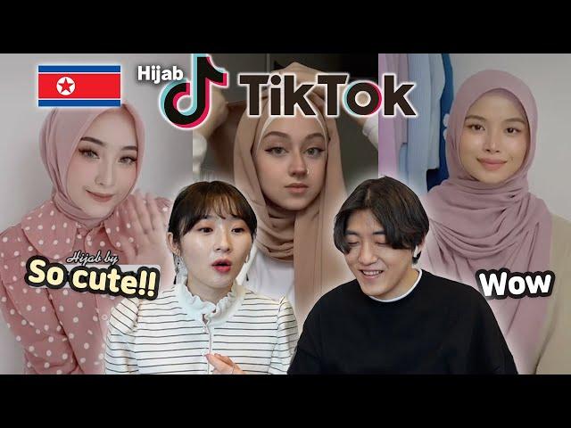  North Korean girl react to Hijab Tiktok