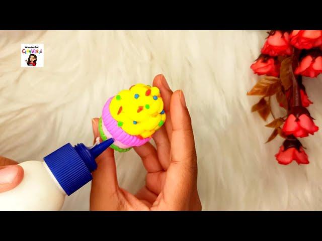 How to make ice-cream with clay | How to make miniature food with clay | Diy miniature with clay