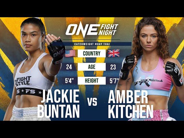 Jackie Buntan vs. Amber Kitchen | Muay Thai Full Fight