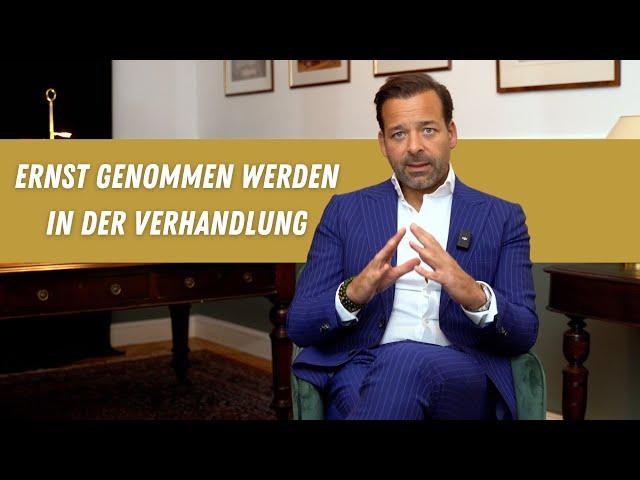 Ernst genommen werden beim Verhandeln