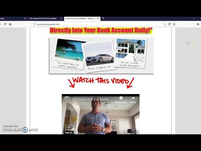 Does Instant Postcard Wealth Really Work?  Make Money Mailing Postcards