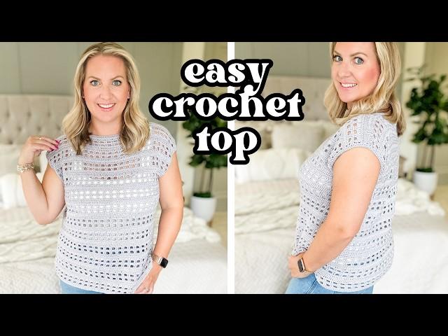 How to Crochet a Top  | Super EASY, Beginner Friendly Crochet Top