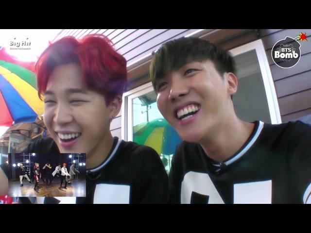 [BANGTAN BOMB] j-hope&Jimin's 'DOPE' Music Video Reaction - BTS (방탄소년단)