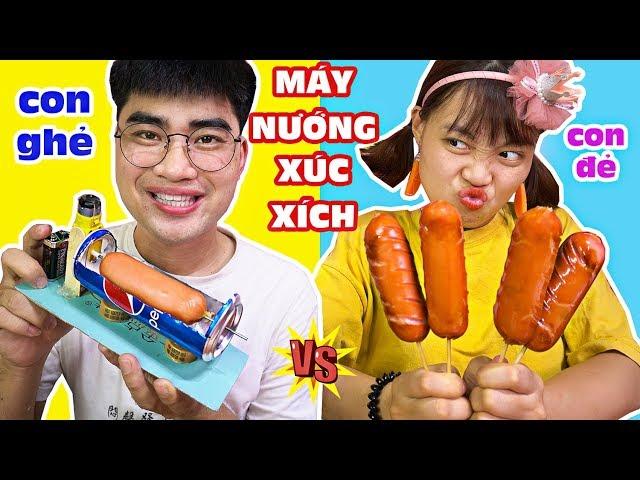 MẸ GHẺ CON CHỒNG - MÁY NƯỚNG XÚC XÍCH TỰ CHÍN CỦA CON GHẺ - HÀ SAM