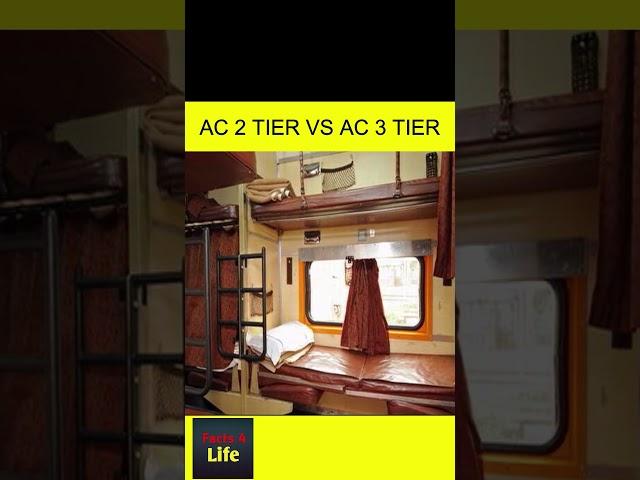 Indian Railways AC 2 Tier vs AC 3 Tier Coaches #shorts